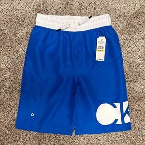 Calvin Klein Blue Swim Trunks - Boys Medium - New with tags